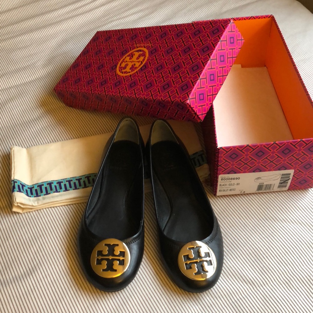 EUC - Tory Burch Reva Ballet Flats - 7.5